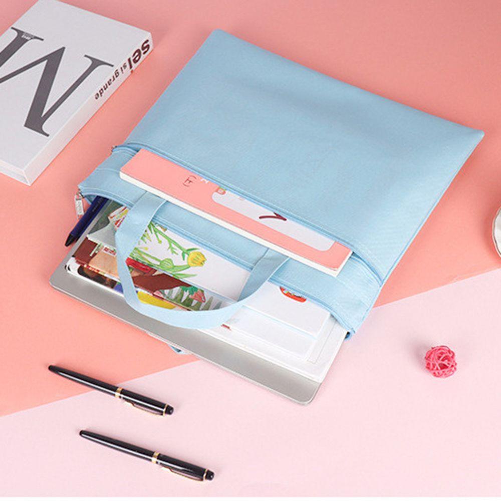 PEWANY Túi Đựng Tài Liệu Khổ A4 Có Khóa Kéo Di Động Tiện Dụng Cho Học Sinh