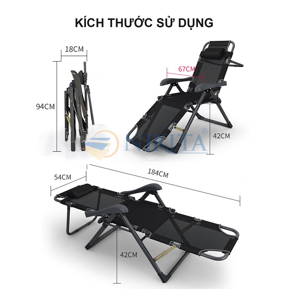 Ghế xếp thư giãn văn phòng  - NKT 2036