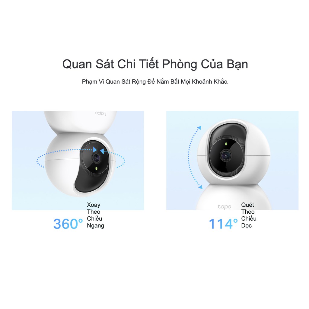 Camera Wifi Trong Nhà TP-Link Tapo C200 1080P (2MP) Điều Chỉnh Hướng xoay 360 độ - BH 2 Năm | BigBuy360 - bigbuy360.vn