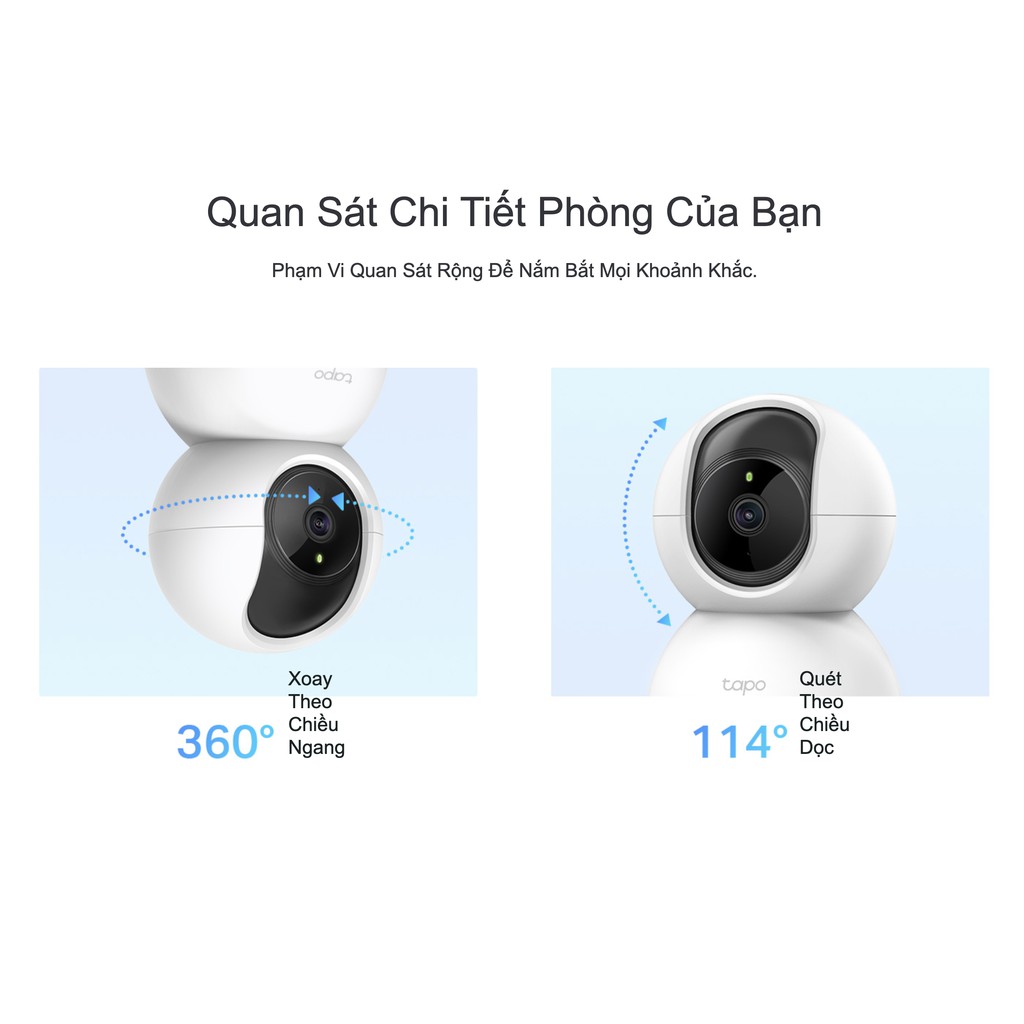 [Mã ELMS4 giảm 7% đơn 500K] Camera Wi-Fi TP-Link Tapo C200 1080P (2MP) Điều Chỉnh Hướng xoay 360 độ - Hàng Chính Hãng