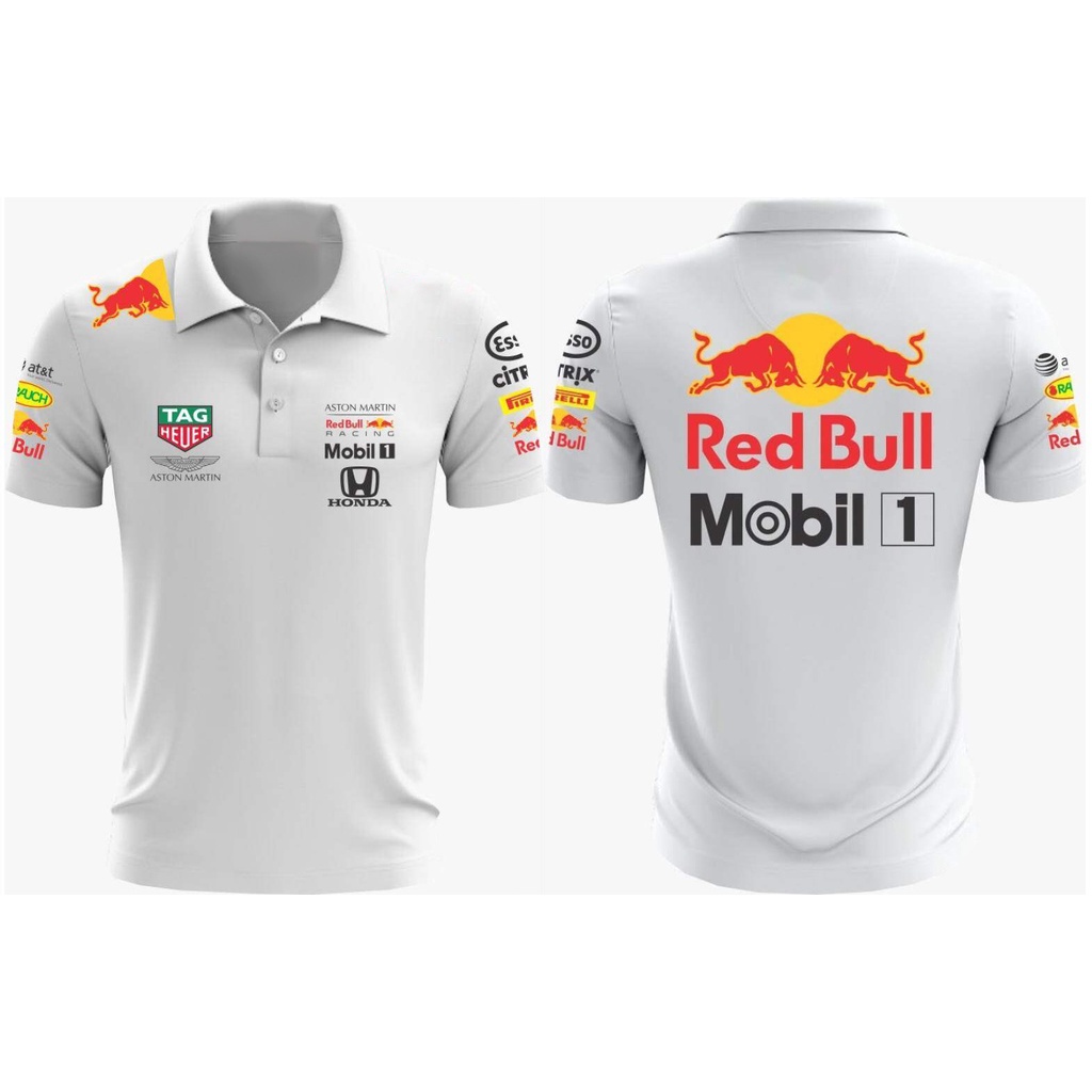 Áo Thun POLO Size Lớn F1 2021 Red Bull Aston Martin Honda Racing Team Cho Nam
