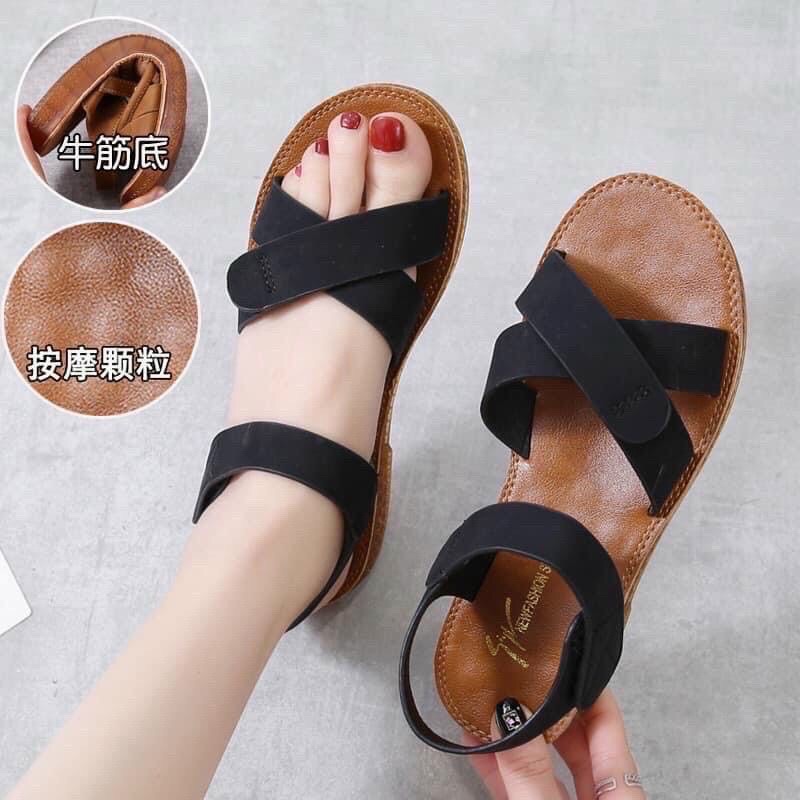 Dép quai hậu da lộn đế kếp học sinh hàng Quảng châu