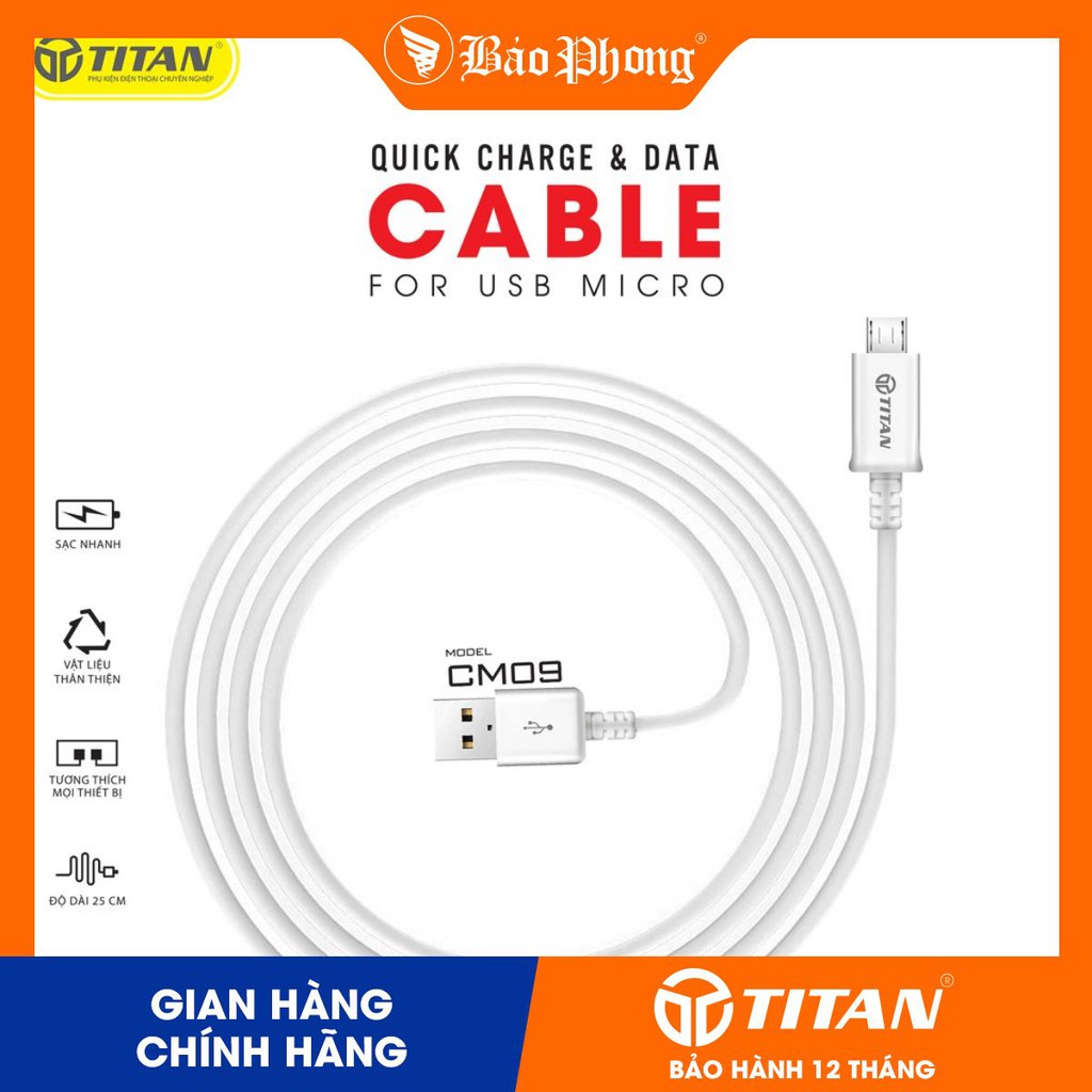 Cáp Micro-USB TITAN CM09
