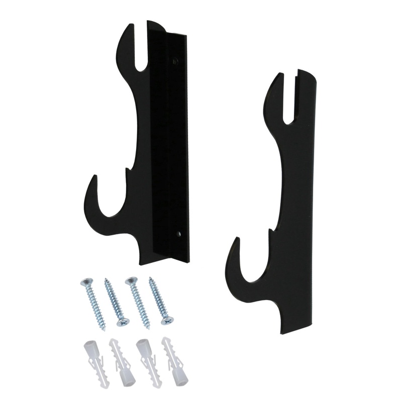 1 Cặp Giá Đỡ Thanh Kiếm Samurai Hai Lớp Gắn Tường