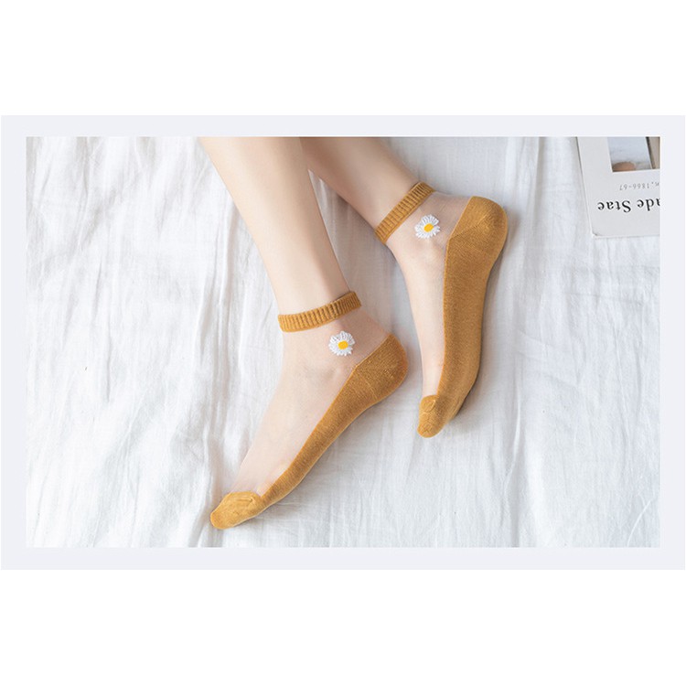 Túi 10 đôi tất vớ ren hoa cúc siêu hot hit dễ phối đồ DuMi Shop