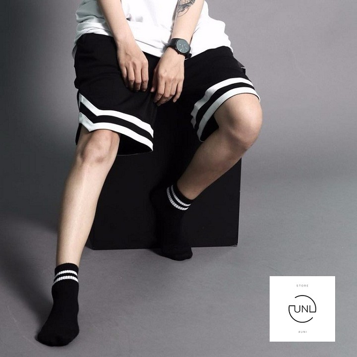 Combo đồ thể thao Áo thun off white + Quần short 2v unisex cao cấp / Quần short v line Beway | BigBuy360 - bigbuy360.vn