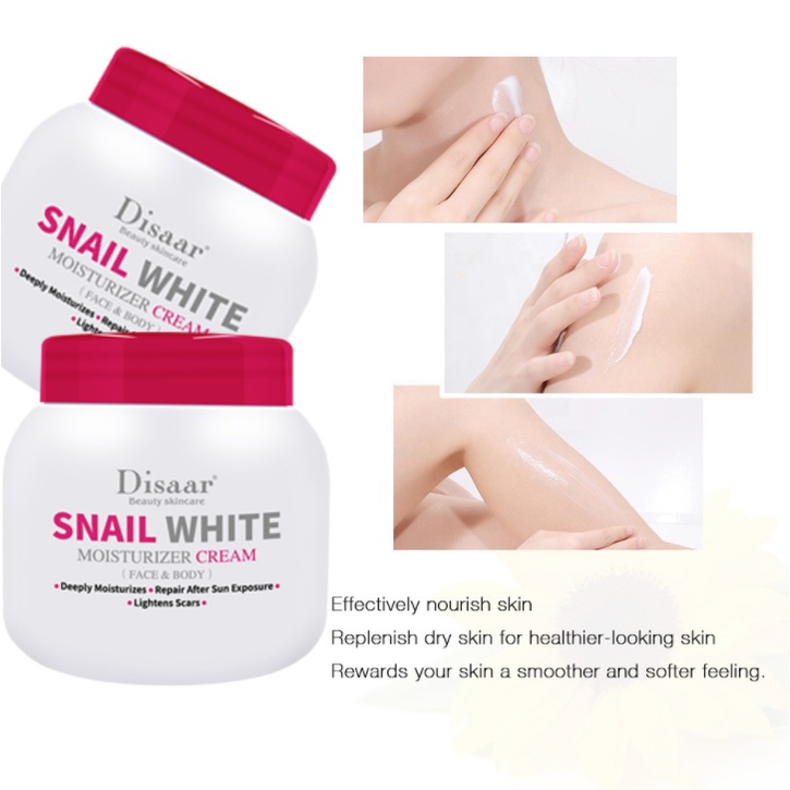 Sữa Dưỡng Thể Trắng Da Toàn Thân Disaar Snail White 250ml - Kem Body dưỡng ẩm, giảm thâm nám và phục hồi da đi nắng