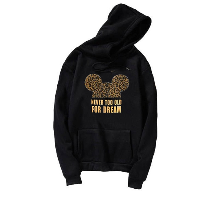 Áo Hoodie tay dài in hình chuột Mickey thời trang 2022 cho cặp đôi