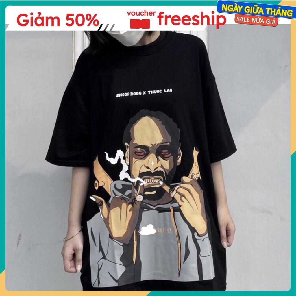 Áo phông nam nữ form rộng Áo Snoop Dog aothunteenxx3