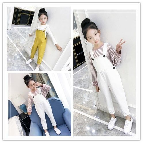 Quần Yếm Dáng Rộng Phong Cách Mới 2022 Cho Bé Gái