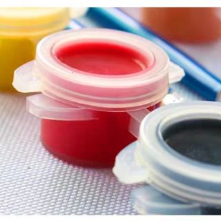 Màu acylic - 12 màu - 3ml + 2 cọ tô