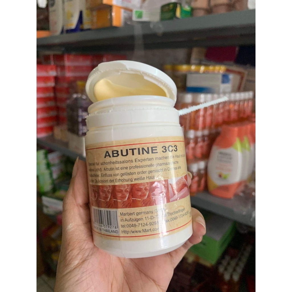 Kem kích trắng Abutine 3C3 hũ 250g thái siêu trắng loại 1