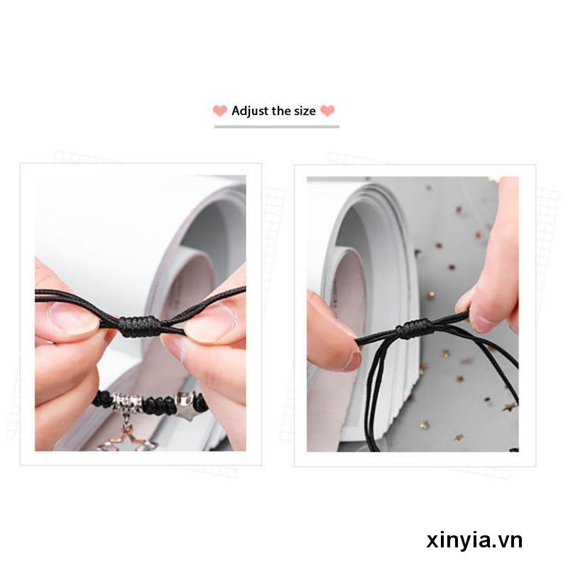 Set 3 Vòng Tay May Mắn Dạ Quang Mặt Trăng / Hoa Thời Trang Cho Cặp Đôi