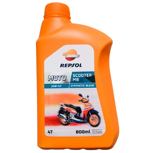 Nhớt nhập khẩu 100% Tây Ban Nha Repsol Moto Scooter MB 4T 10W40 800ml