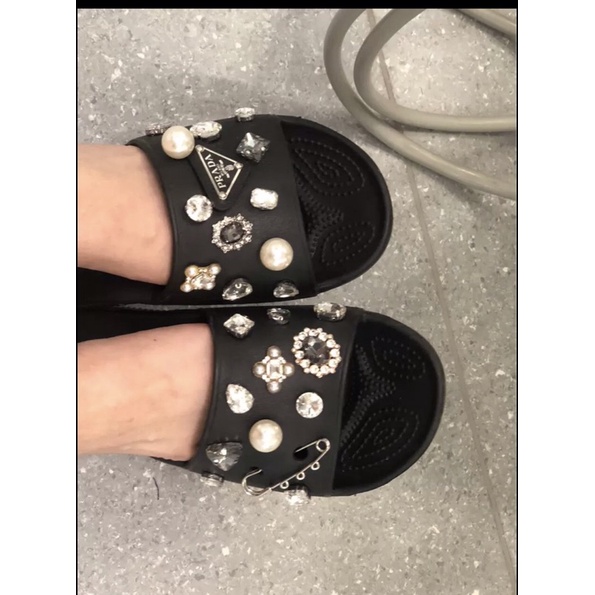 Dép Lê cross quai ngang SLIDE unisex od không huỷ