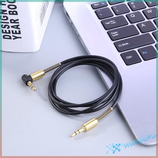 Dây Cáp Âm Thanh Nối Dài 1m Với 2 Đầu Đực Và Đầu Đực Góc 90 Độ