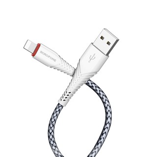 Cáp sạc điện thoại bọc dù Borofone Bx25 | Lightning - Micro - Type C