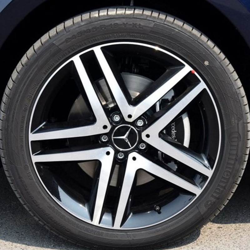 4 Nắp Đậy Trục Bánh Xe Hơi 75mm Cho Mercedes Benz Tiện Dụng