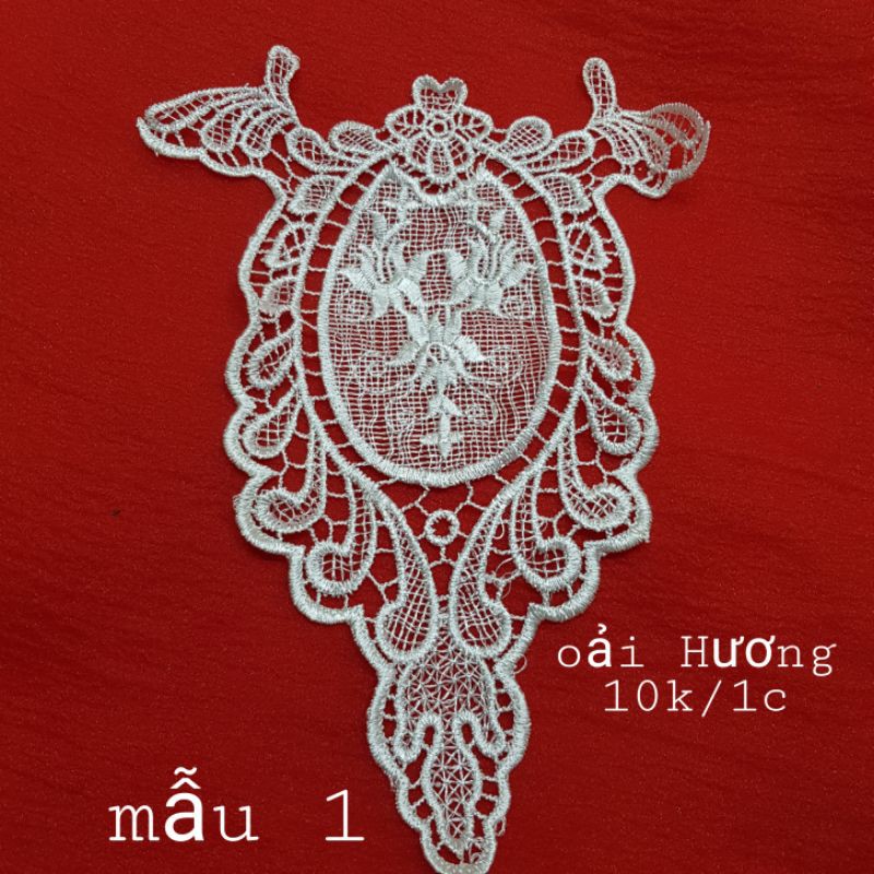 ren thêu đính đắp áo dài(1c)