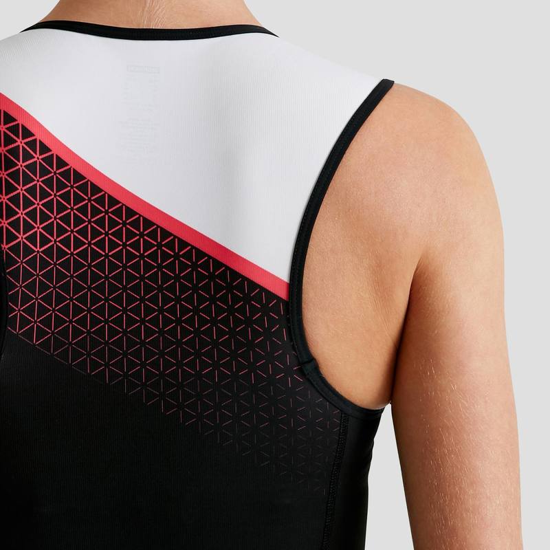 Bộ đồ trisuit không tay Decathlon SD TRIATHLON cho nữ - hồng