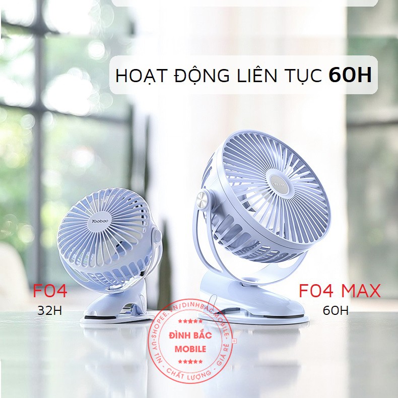 Quạt để bàn mini Yoobao F04 MAX 6400mAh | BigBuy360 - bigbuy360.vn