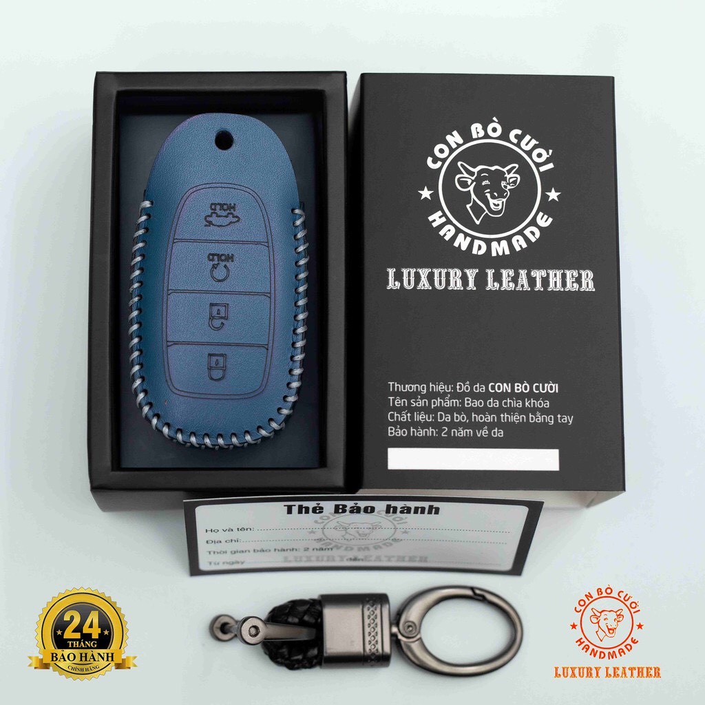 Bao da bảo vệ chìa khoá xe ôtô Huyndai accen 2021,SANTAFE 2020