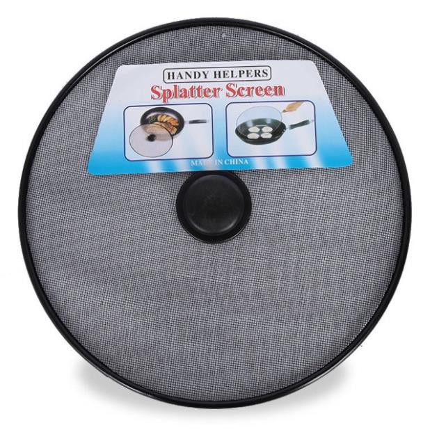 Nắp đậy chảo lưới không bắn 2 loại núm và tay cầm 28cm