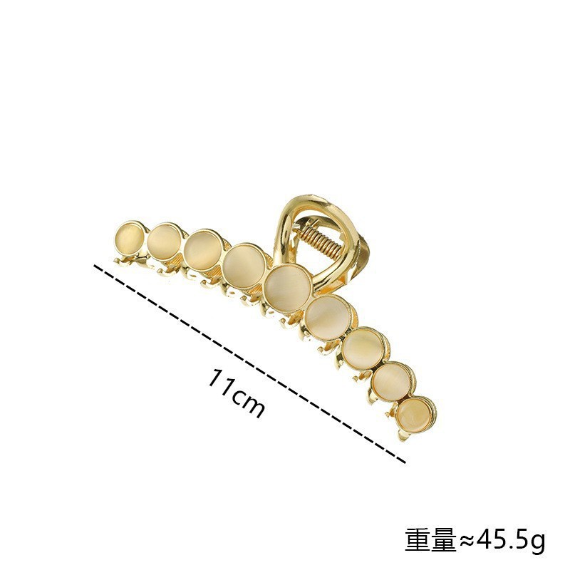 Kẹp tóc gấp tóc kim loại đính ngọc trai nhận tạo thanh lịch thời trang hàn quốc
