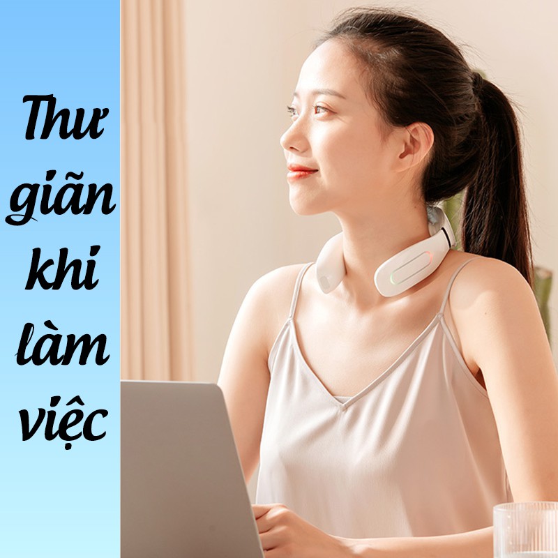 Máy Massage Cổ Vai Gáy, Massage cơ thể Rung Tần Số Cao, Đánh Tan Mệt Mỏi Giảm Đau Bảo Hành [12 TH] QStore