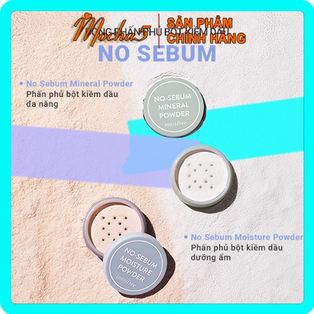 Phấn phủ bột Innisfree No Sebum Mineral Powder trang điểm KIỀM DẦU mịn da hiệu quả