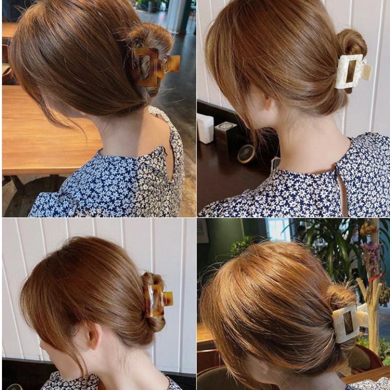 (MớI) Kẹp TóC Acrylic MàU Trơn