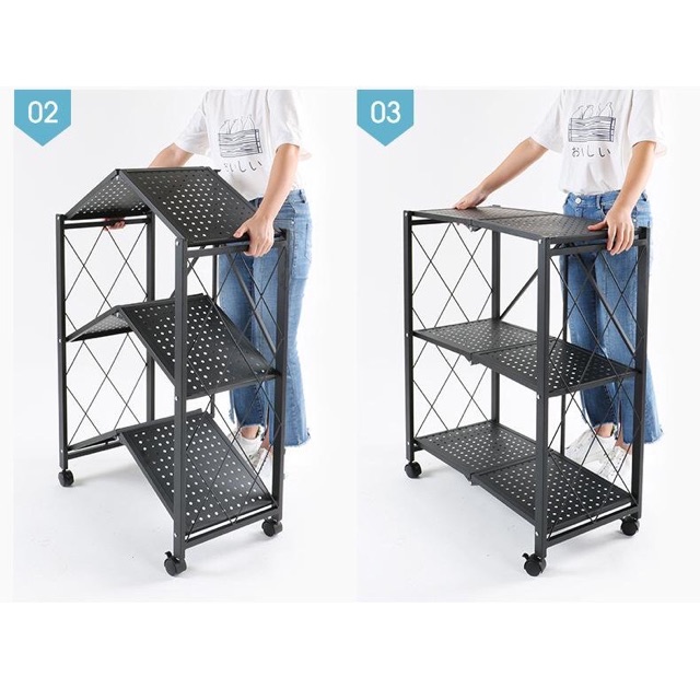 Kệ bếp 3 tầng gấp gọn