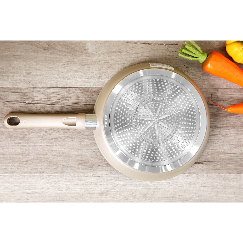 Chảo chiên chống dính đáy từ Tefal Sensations H9100414 24cm (Đồng) - Hàng chính hãng