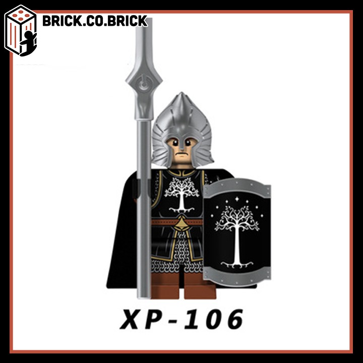 Non Lego Lính Trung Cổ Gondor Chúa Tể Chiếc Nhẫn Suit Chuẩn Film Đồ Chơi Lắp Ráp Minifigures KT1014