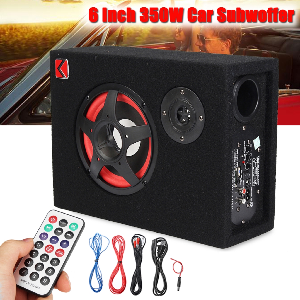 Loa subwoofer Kích Hoạt 6 Inch 350w Chuyên Dụng Cho Xe Hơi
