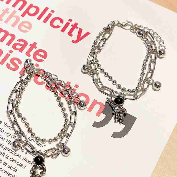 [Mã FAMAYFA giảm 10K đơn 50K] Vòng Tay Mặt Hình Phi Hành Gia Phong Cách Hàn Quốc Cho Cặp Đôi | BigBuy360 - bigbuy360.vn