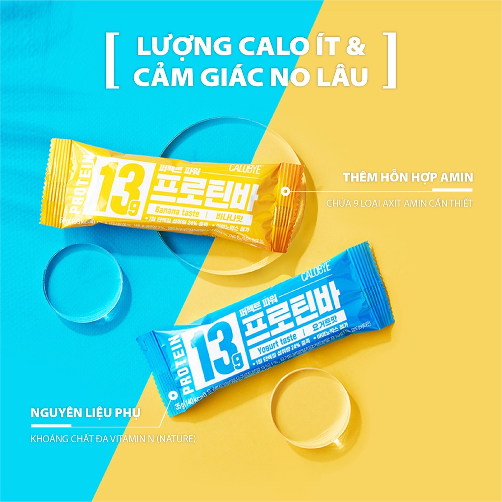Thanh Protein Calobye Giàu Đạm, Tăng Cơ Giảm Mỡ, Thay Thế Bữa Ăn Phụ Nhanh Chóng, Đơn Giản Và Tiện Lợi