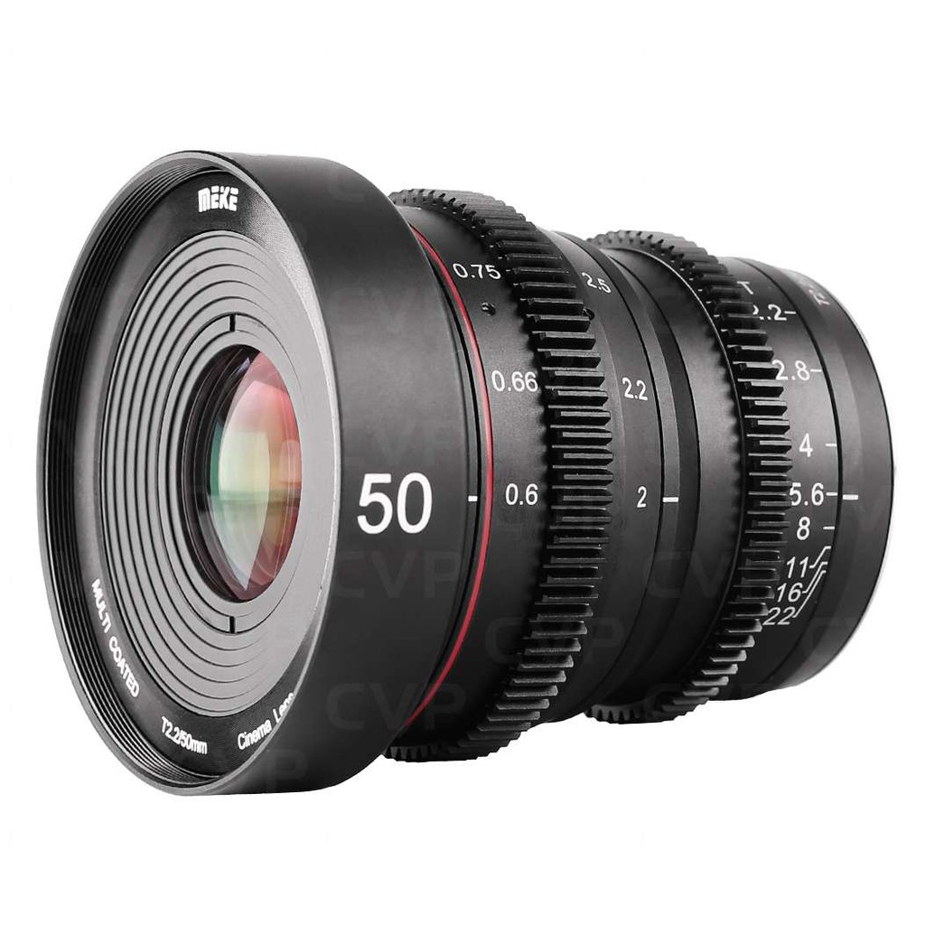 Ống Kính Meike 50mm T2.2 Manual Focus Cinema Lens cho Sony - Fujiflm