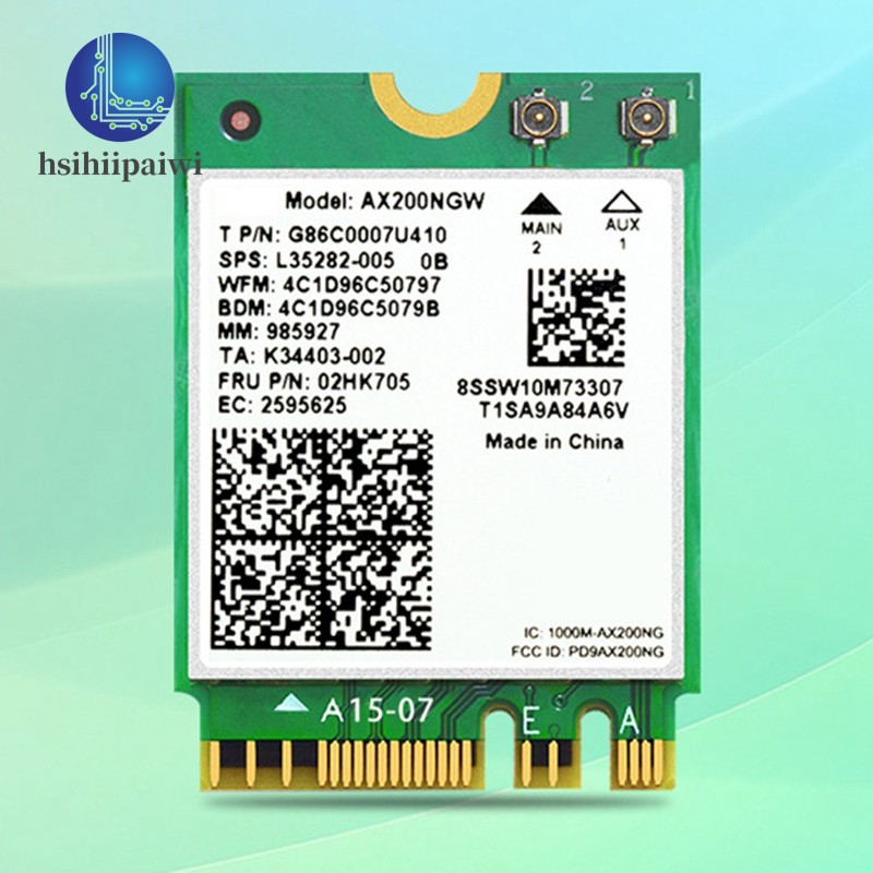 Card Mạng Wifi 6 M.2 Ngff 802.11ax Bluetooth 5.0 2974mbps | BigBuy360 - bigbuy360.vn