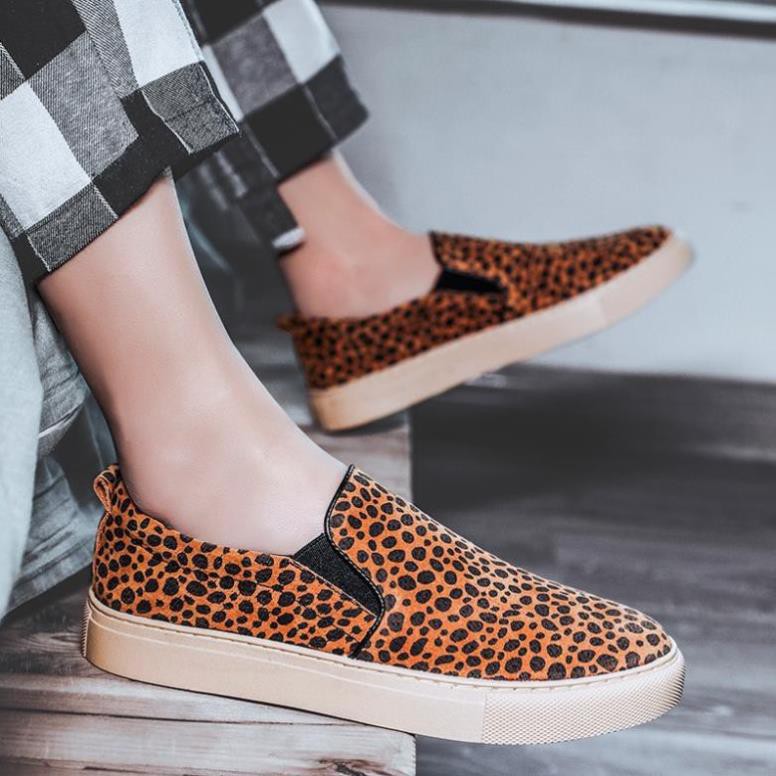 ff free Leopard Design Men Casual Loafer Trượt trên giày Da lộn Kinh doanh uy tín Uy Tín 2020 ! A232 1 m HOT ⁹ .. 45h