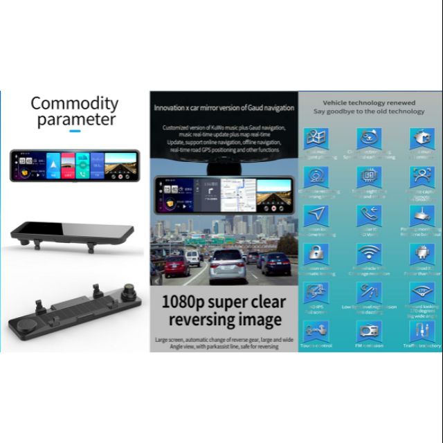 [💥Nhập CAFEQ804G GIẢM NGAY 30K💥] Camera hành trình android 8.1 sim 4G (10inch) mã Q80 | BigBuy360 - bigbuy360.vn