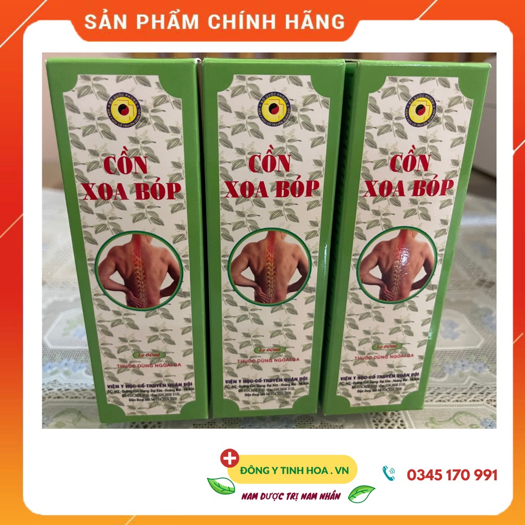 Cồn Xoa Bóp Viện Y Học Cổ Truyền Quân Đội.