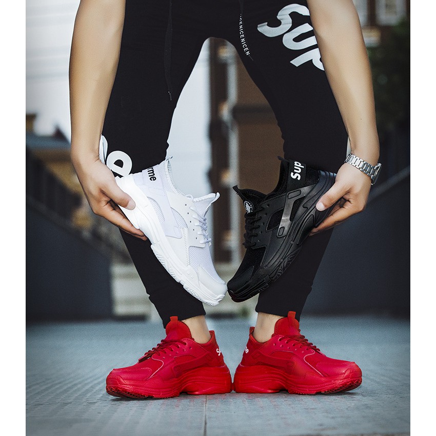 Giày nam sneaker phong cách Hàn Quốc 2019 (màu đỏ) | BigBuy360 - bigbuy360.vn