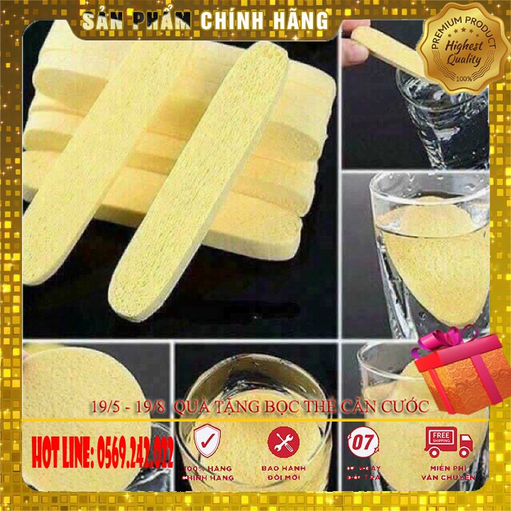 Bông Mút Rửa Mặt Bọt Biển gói 12 Miếng