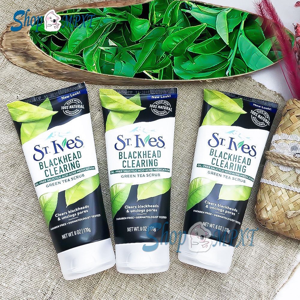 🌸Chính hãng🌸 Sữa rửa mặt trà xanh tẩy tế bào chết dịu nhẹ ST.IVES 170g của Mỹ | BigBuy360 - bigbuy360.vn