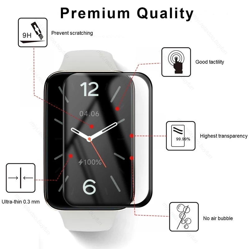 Miếng Dán Bảo Vệ Màn Hình Chống Trầy Xước Cho Đồng Hồ Thông Minh Xiaomi miband 7 pro