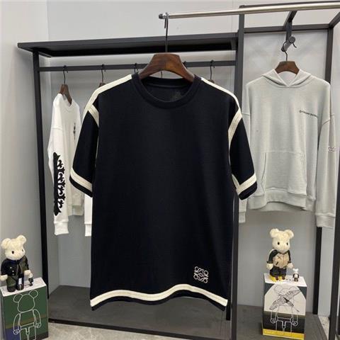 Bộ Đồ Ngắn Tay Dáng Rộng Thêu Trang Trí Giản Dị Dành Cho Nam