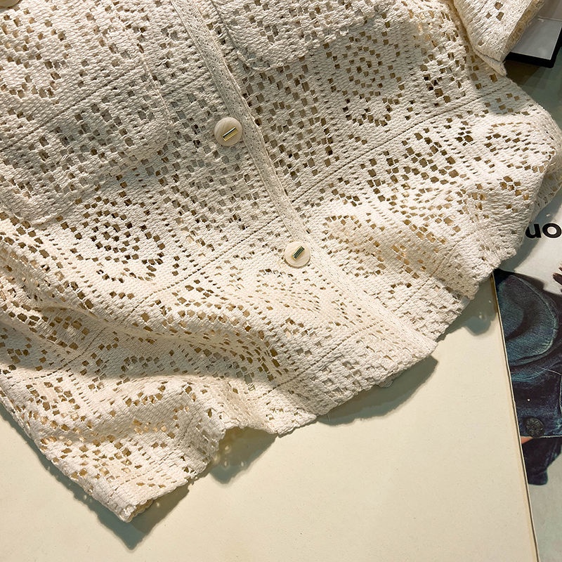 Áo Khoác Cardigan Ngắn Tay Dáng Rộng Thời Trang Retro Dành Cho Nữ