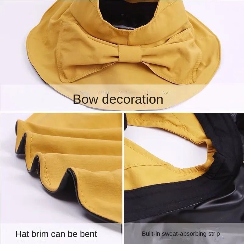 Nón Bucket Chống Tia Cực Tím Vành Rộng Che Mặt Chống Tia Uv Phong Cách Nhật Bản Thời Trang Mùa Hè Cho Nữ