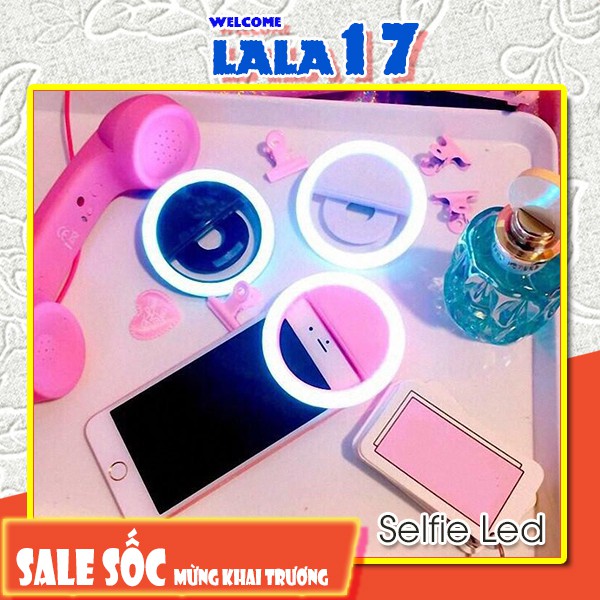 Đèn LED Hỗ Trợ Selfie RingLight tạo ánh sáng mịn khi chụp ảnh 3 mức sáng - Lala17 Shop